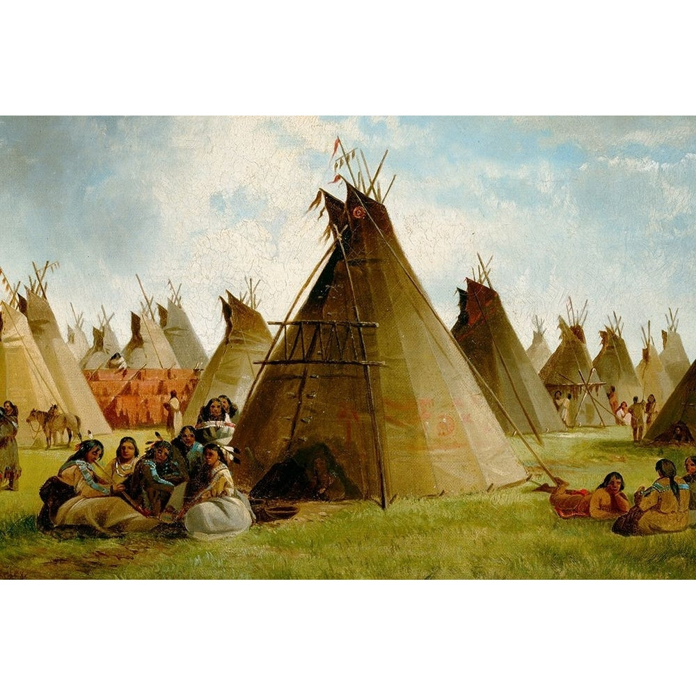 Prairie Indian Encampment Poster Print - John Mix Stanley-VARPDX69944 Image 1