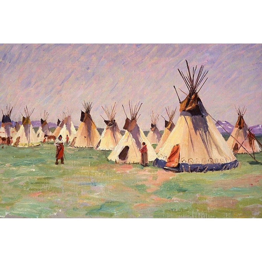 Tepees on the Prairie Poster Print - Joseph Henry Sharp-VARPDX69966 Image 1