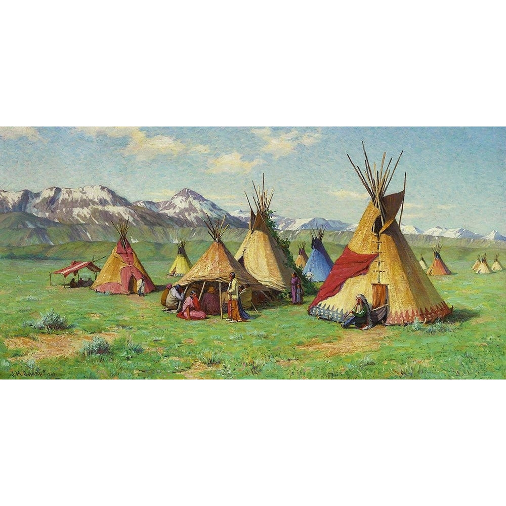 The Medicine Teepee Poster Print - Joseph Henry Sharp-VARPDX69970 Image 1