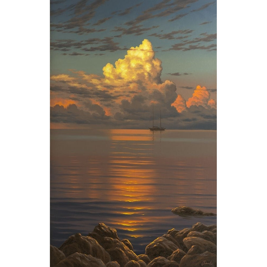 Big white Clouds above the Sea Poster Print - Alexey Adamov-VARPDX6ADAM063 Image 1