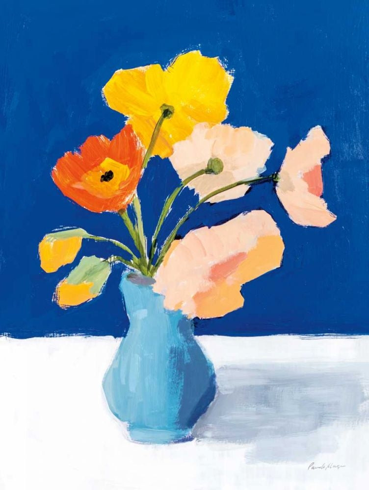 Poppies on Blue by Pamela Munger-VARPDX70541 Image 1