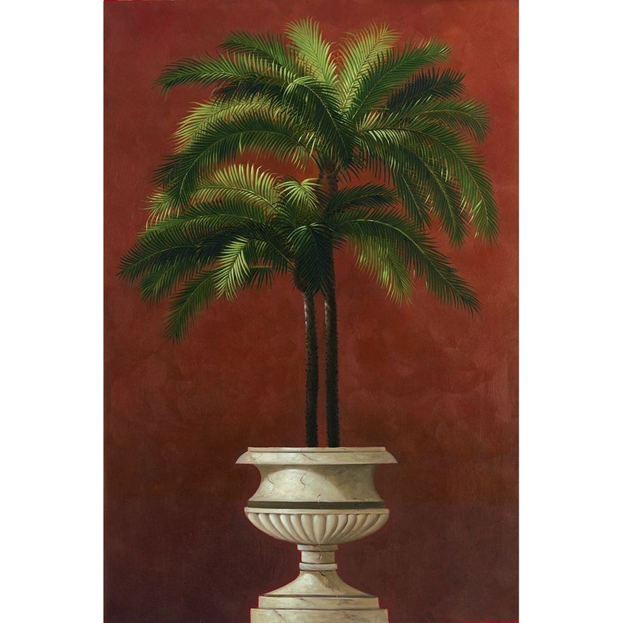 Potted palm in Red III by Welby-VARPDX70746 Image 1