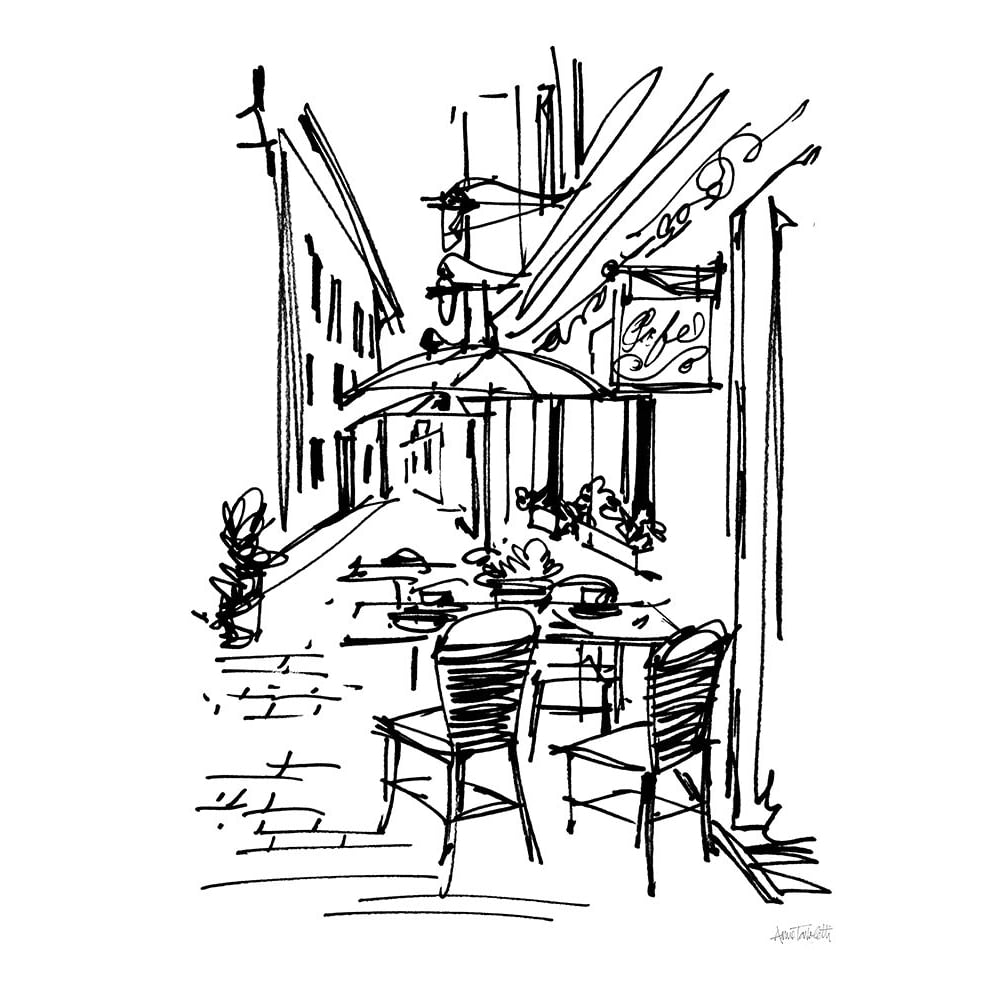 Cafe Sketch II Poster Print - Anne Tavoletti-VARPDX70885 Image 1