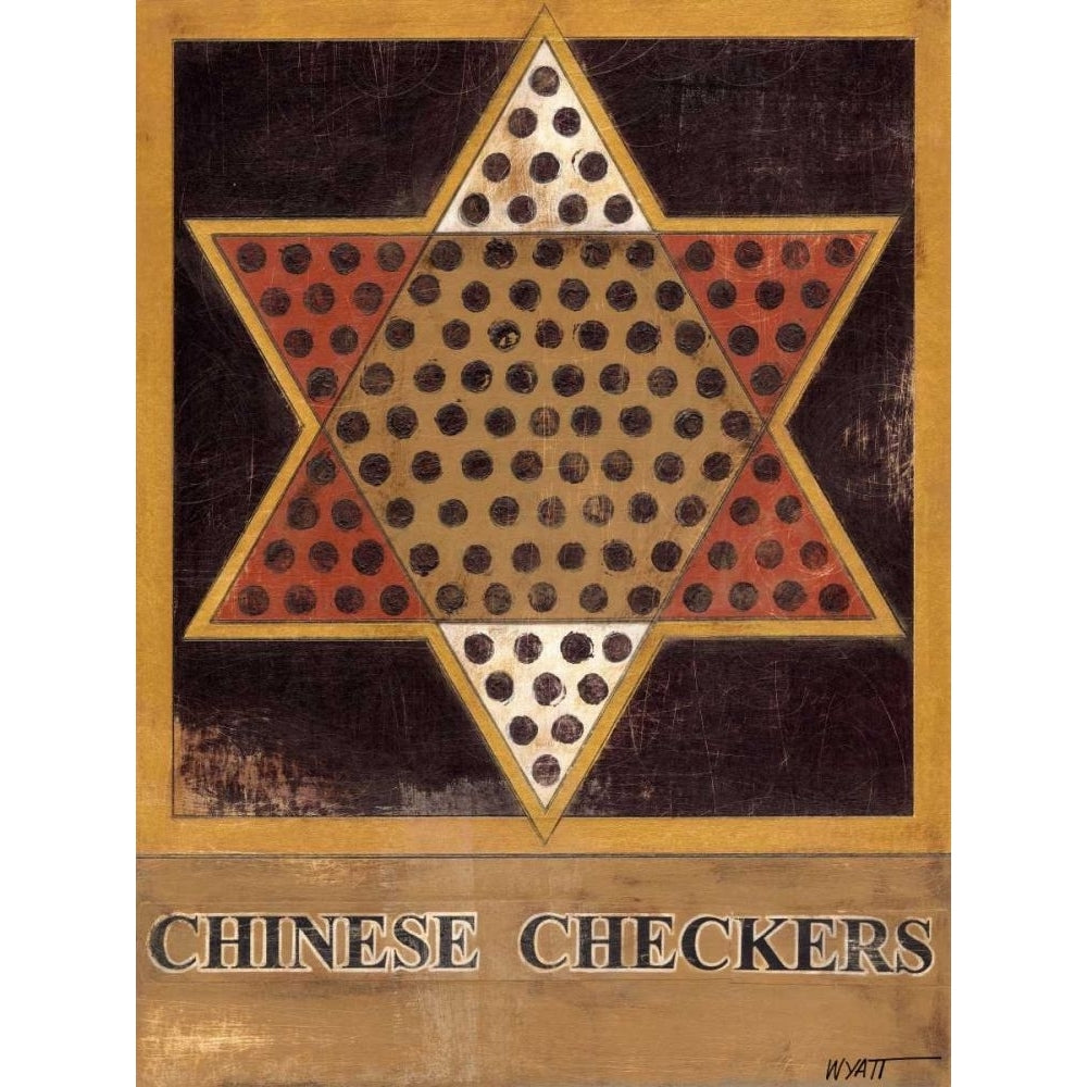 Chinese Checkers Poster Print - Norman Wyatt-VARPDX71002D Image 1