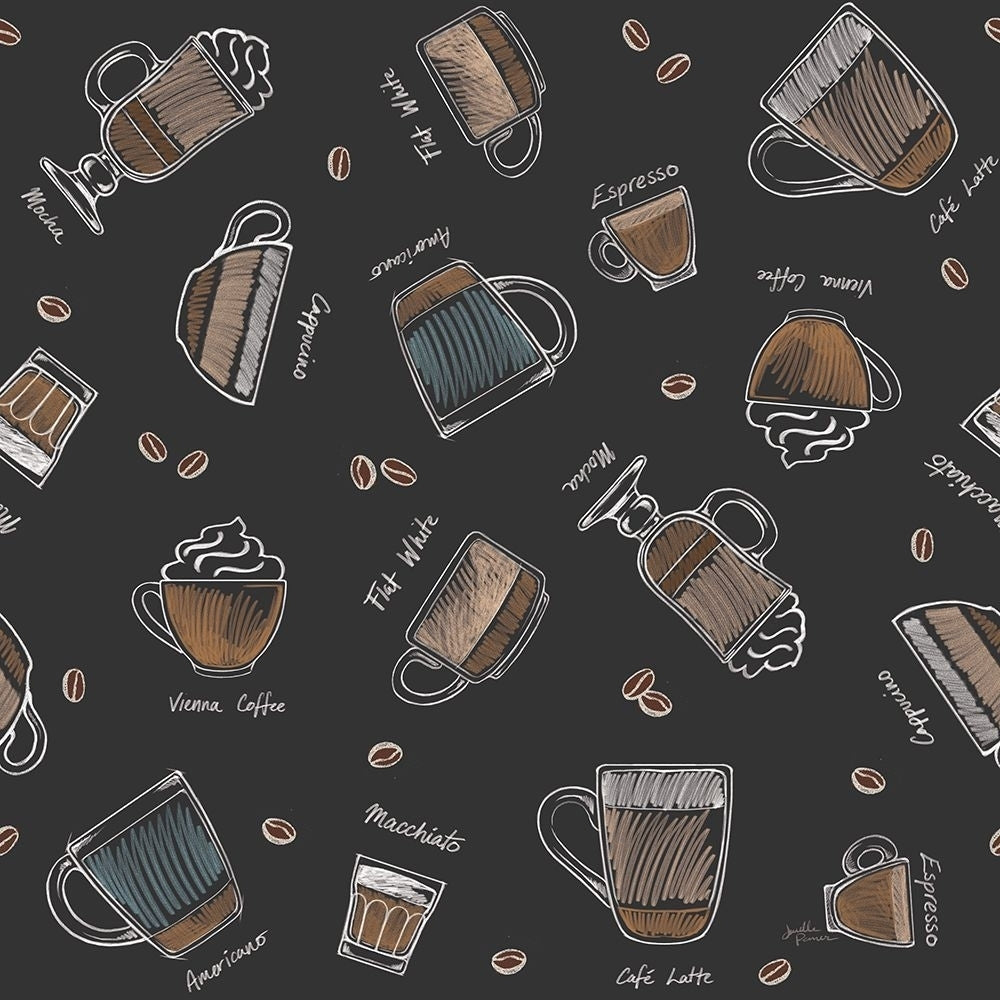 Coffee Guide Pattern IA Poster Print - Janelle Penner-VARPDX71350 Image 1