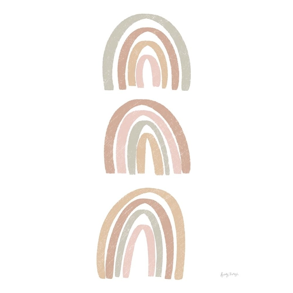 Boho Nursery Rainbows I Poster Print - Becky Thorns-VARPDX71373 Image 1