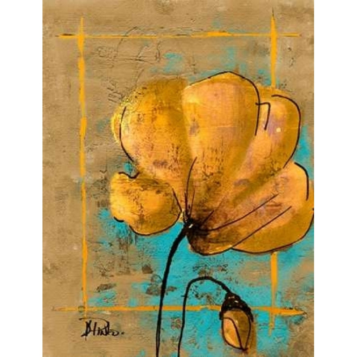 Golden Artistic Poppy II Poster Print by Patricia Pinto-VARPDX7147A Image 1