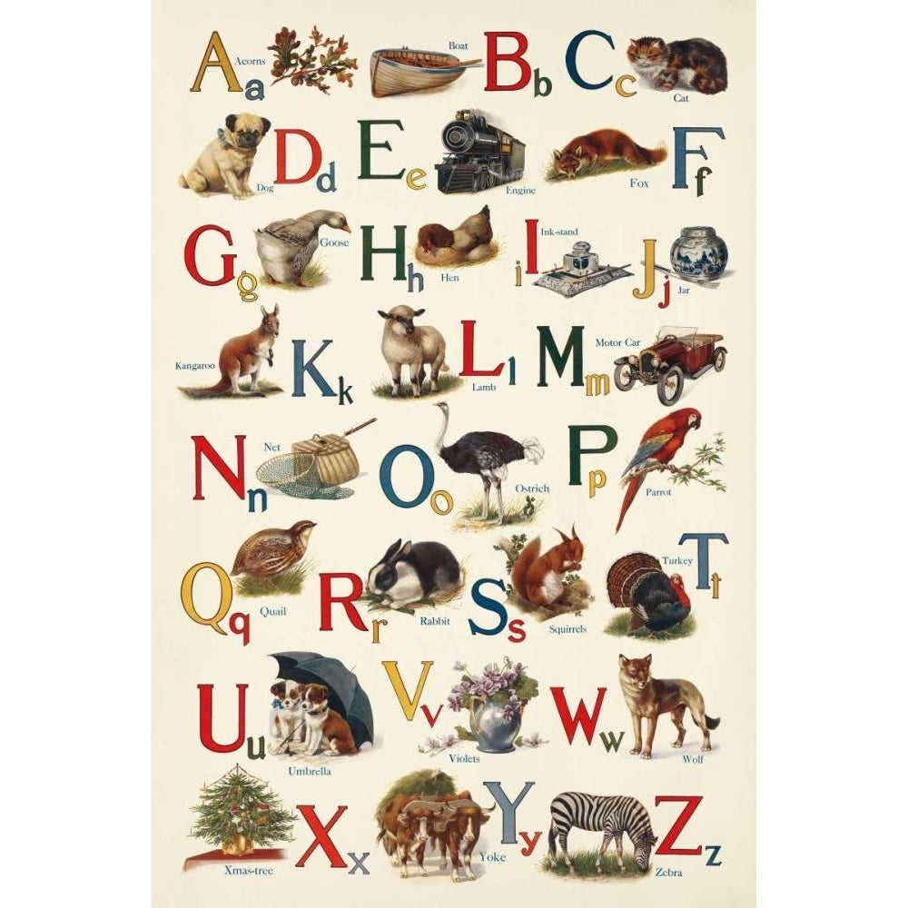 Schoolhouse Alphabet by Wild Apple Portfolio-VARPDX71606 Image 1