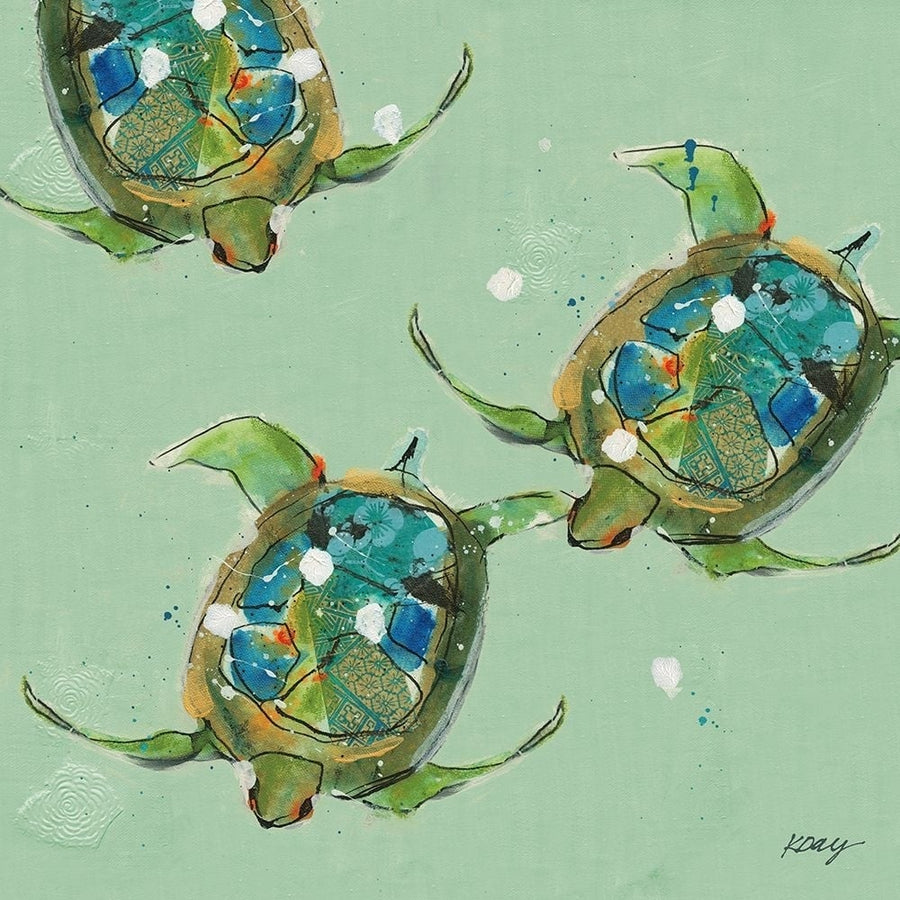 Sea Turtles Poster Print - Kellie Day-VARPDX72237 Image 1