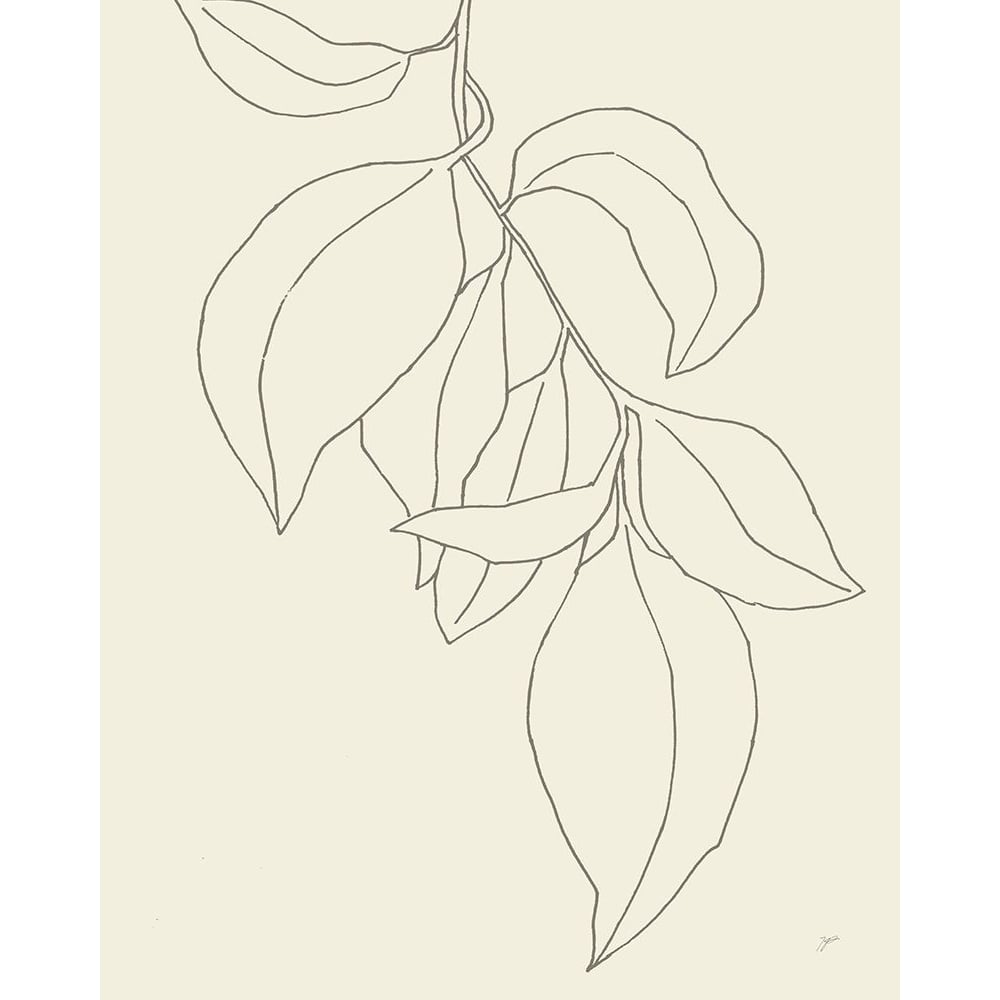 Line Leaves I Oasis Poster Print - Karyn Panganiban-VARPDX72472 Image 1