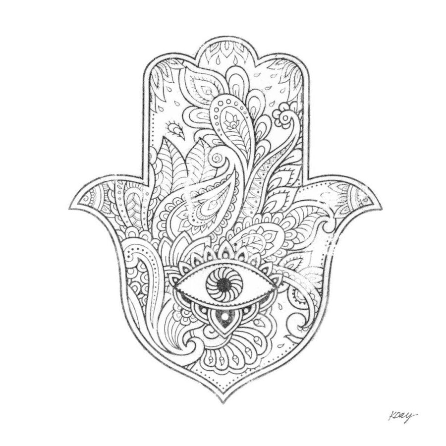 Buddha Hamsa Eye by Kellie Day-VARPDX72720 Image 1