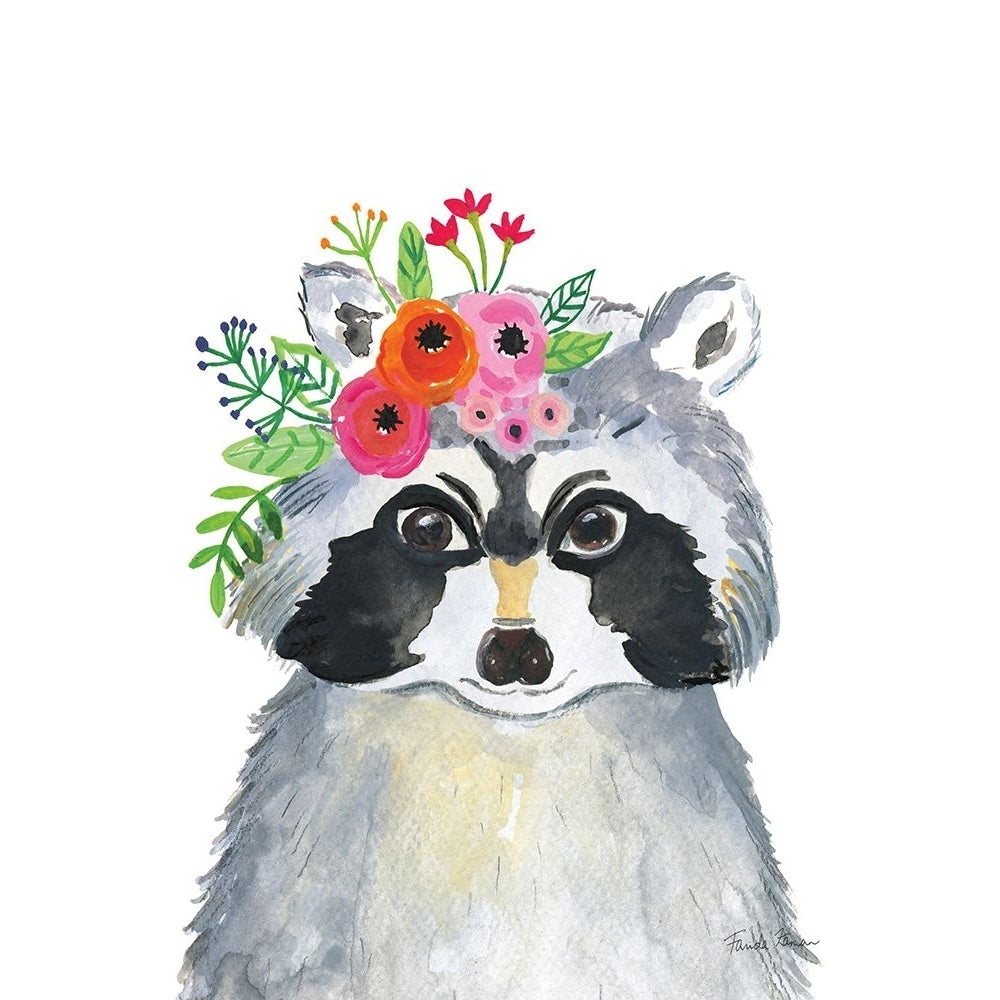 Sweet Raccoon Poster Print - Farida Zaman-VARPDX73254 Image 1