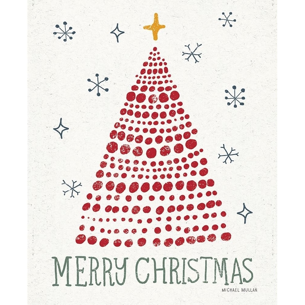 Merry Christmas Crop Poster Print - Michael Mullan-VARPDX73330 Image 1