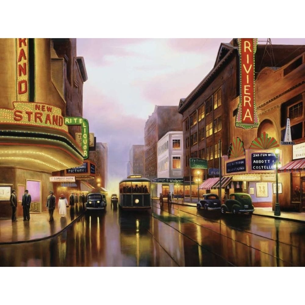 Old City Lights Poster Print - Leo Stans-VARPDX73379GG Image 1