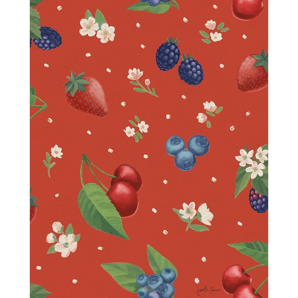 Berry Breeze Pattern IB Poster Print - Janelle Penner-VARPDX73446 Image 1