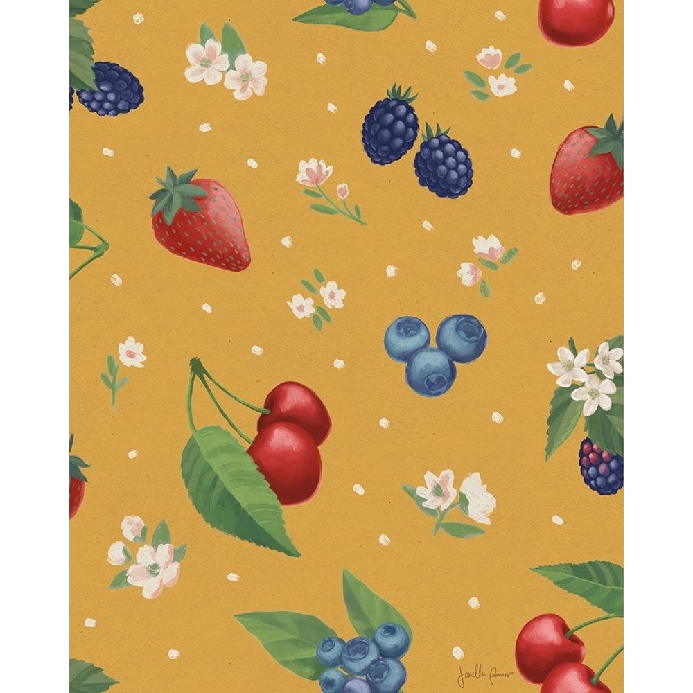 Berry Breeze Pattern IC Poster Print - Janelle Penner-VARPDX73447 Image 1