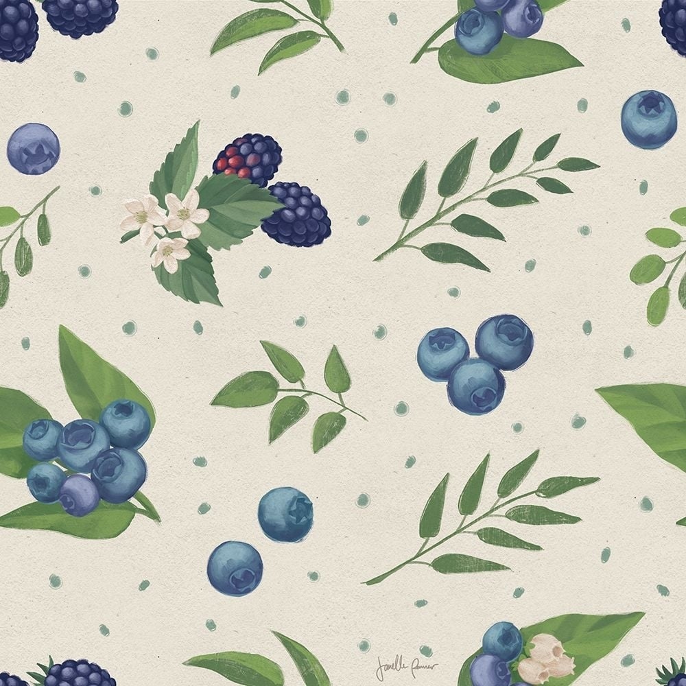 Berry Breeze Pattern II Poster Print - Janelle Penner-VARPDX73450 Image 1