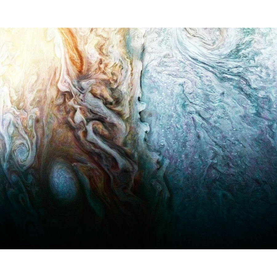 Jupiter Where Multiple Atmospheric Conditions appear to Collide Poster Print - NASA-VARPDX73623 Image 1