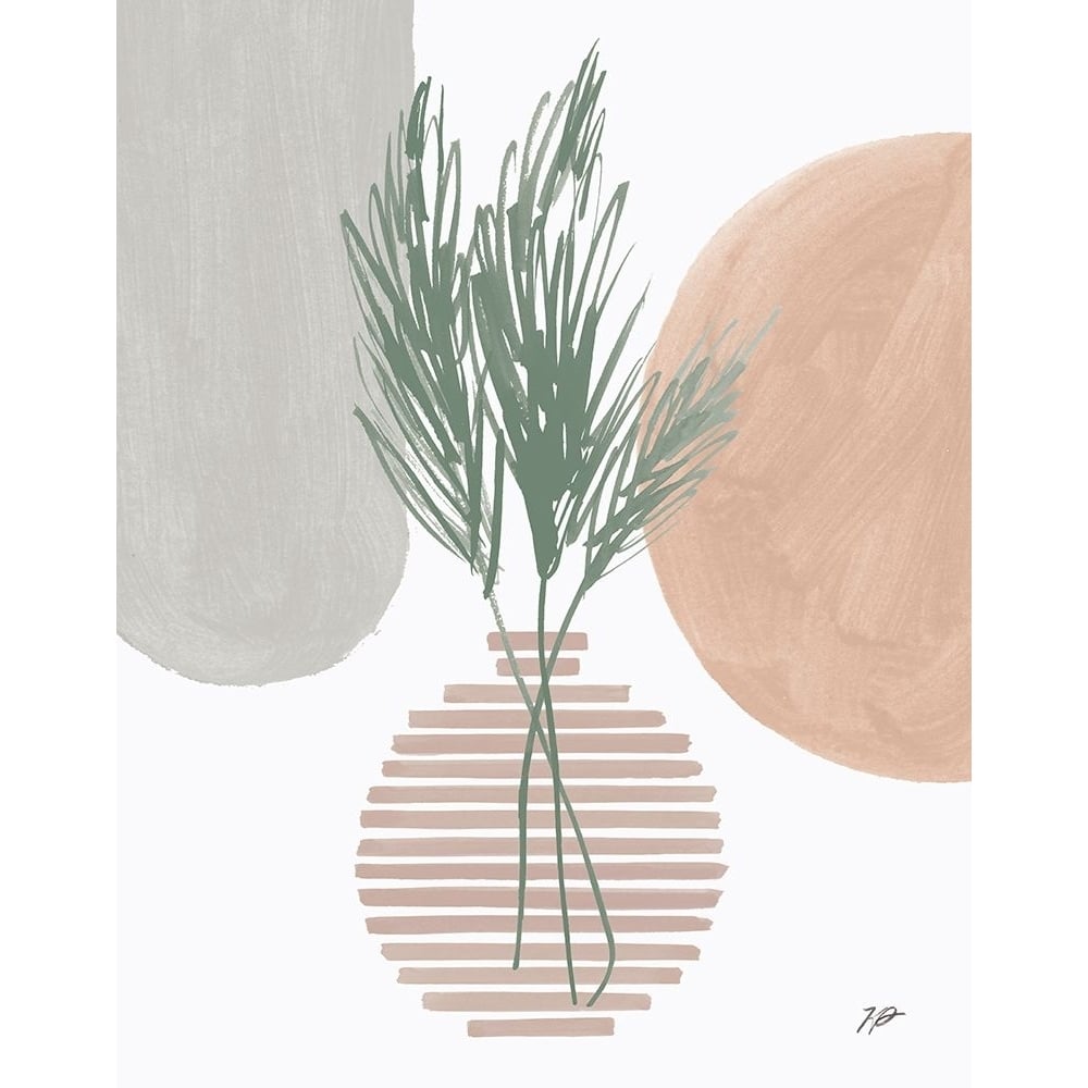 Green Pampas Still Life Neutral Poster Print - Karyn Panganiban-VARPDX73681 Image 1