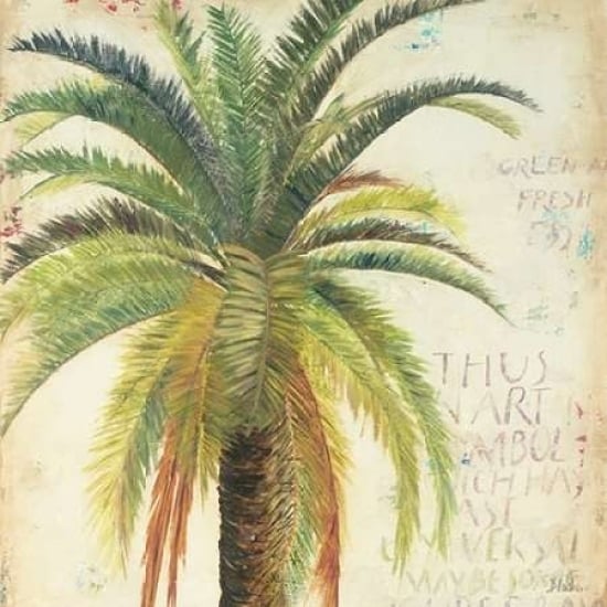 Palms and Scrolls Square II Poster Print by Patricia Pinto-VARPDX7387C Image 1