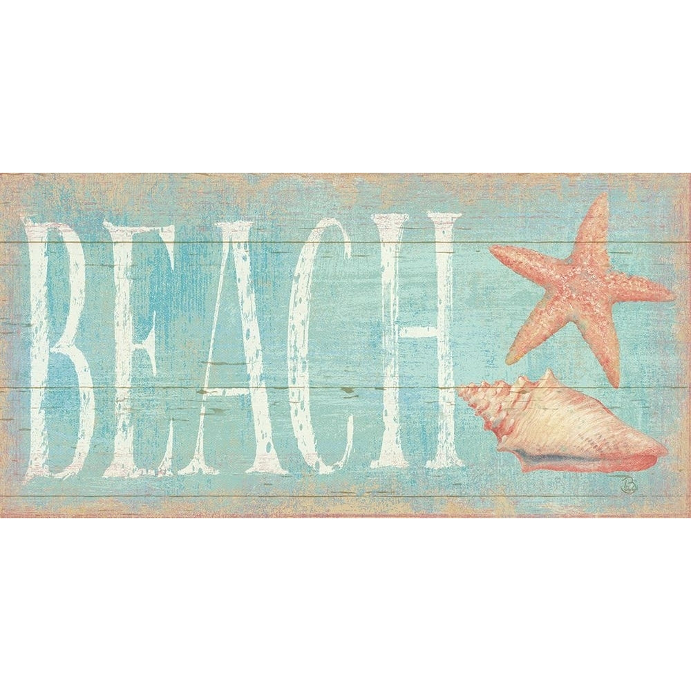 Pastel Beach with Pink Poster Print - Daphne Brissonnet-VARPDX73919 Image 1