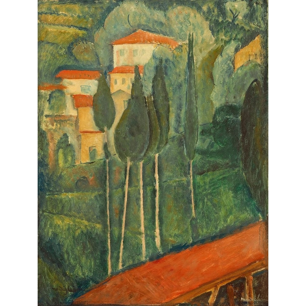 Noon Landscape 1919 Poster Print - Amedeo Modigliani-VARPDX73992 Image 1