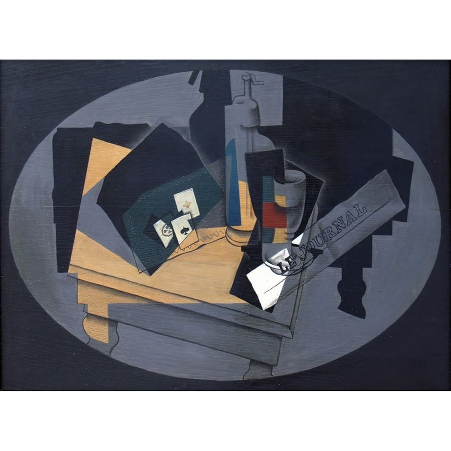 Playing cards and siphon 1916 Poster Print - Juan Gris-VARPDX74206 Image 1