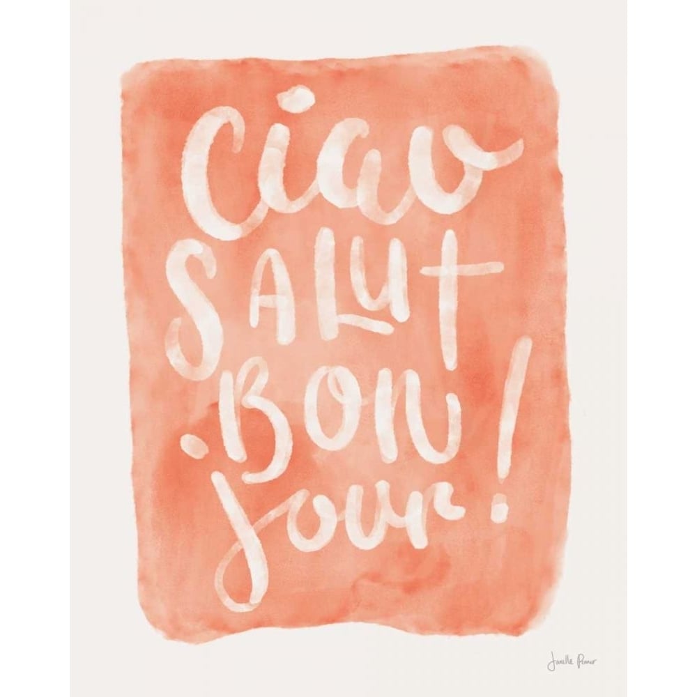 Ciao Lettering I by Janelle Penner-VARPDX74228 Image 1