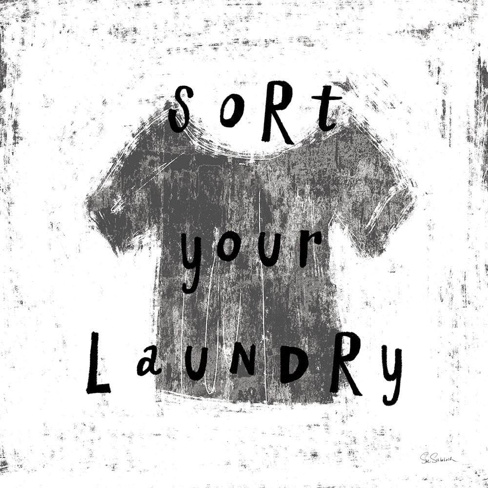 Laundry Rules III BW Poster Print - Sue Schlabach-VARPDX74231 Image 1