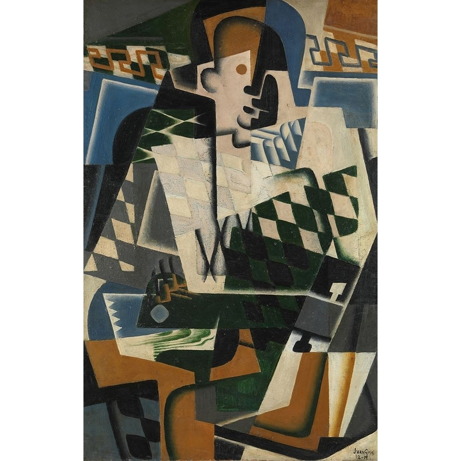 Harlequin with a Guitar 1917 Poster Print - Juan Gris-VARPDX74261 Image 1