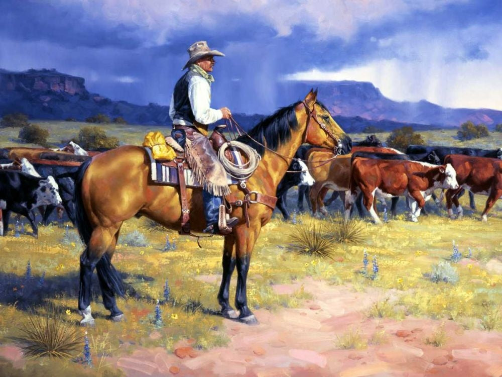 Great American Cowboy Poster Print - Jack Sorenson-VARPDX74271GG Image 1