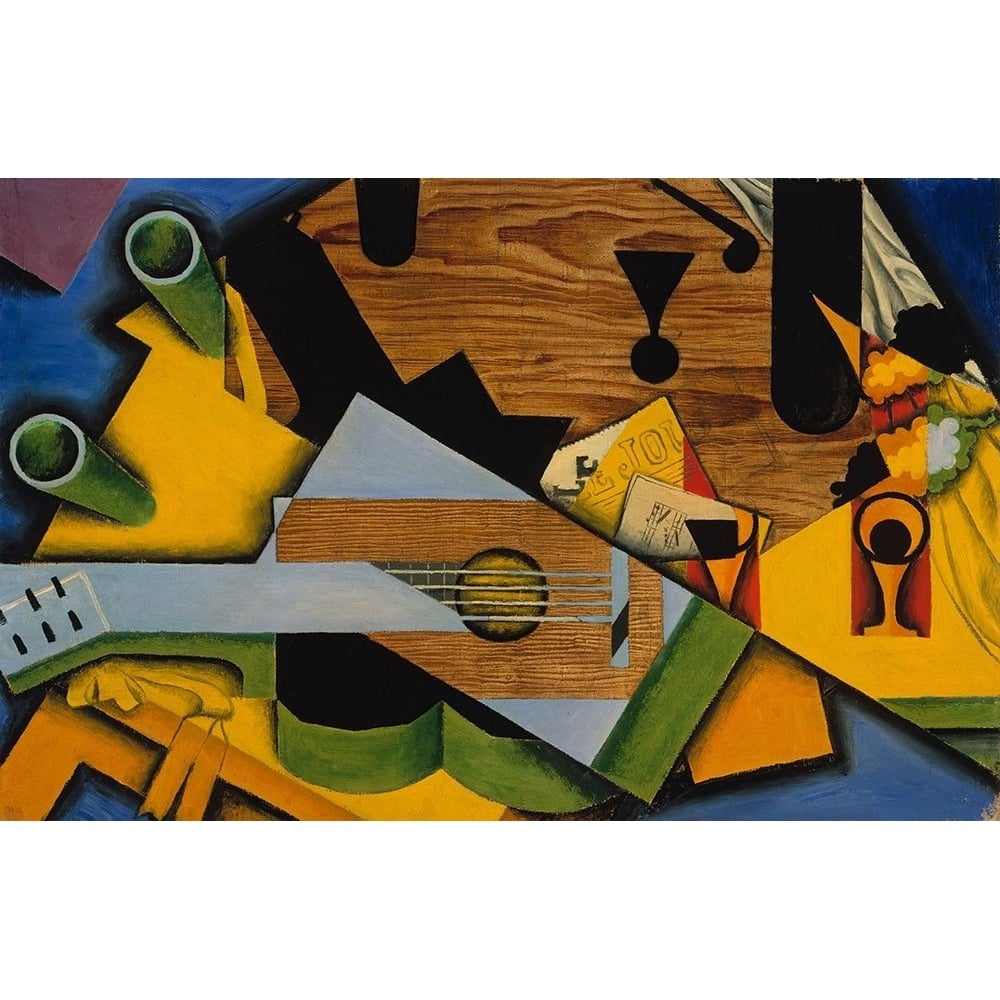 Still Life with a Guitar 1913 Poster Print - Juan Gris-VARPDX74277 Image 1