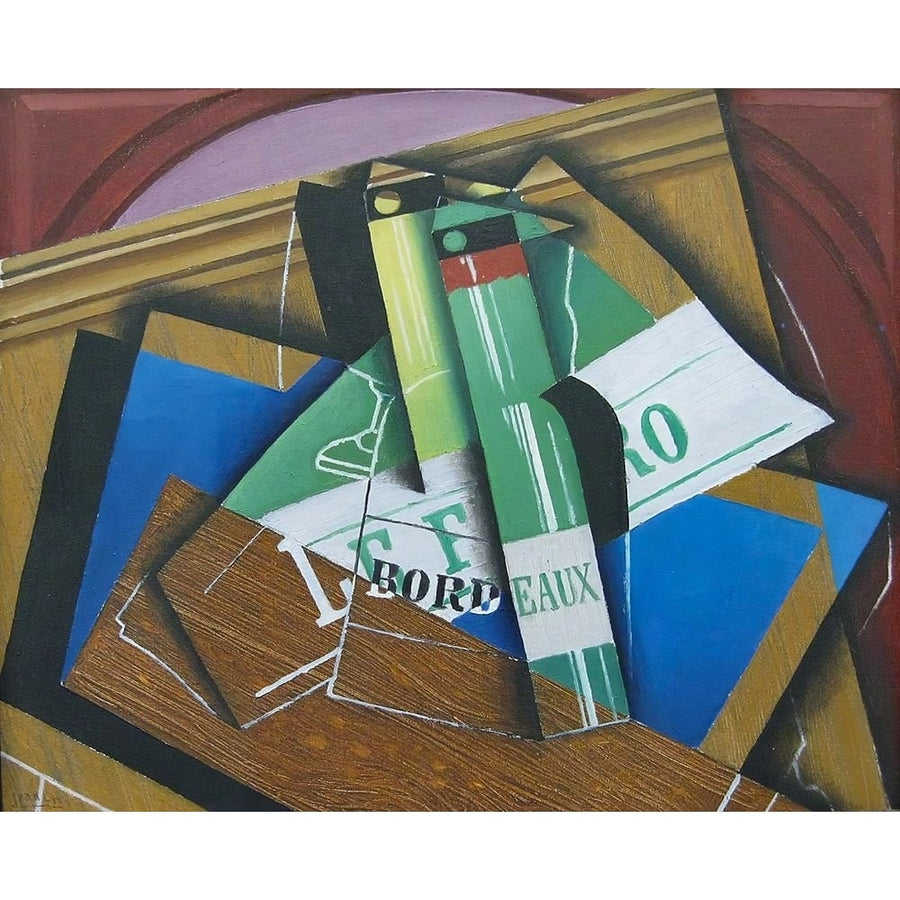 The Bordeaux bottle 1915 Poster Print - Juan Gris-VARPDX74283 Image 1