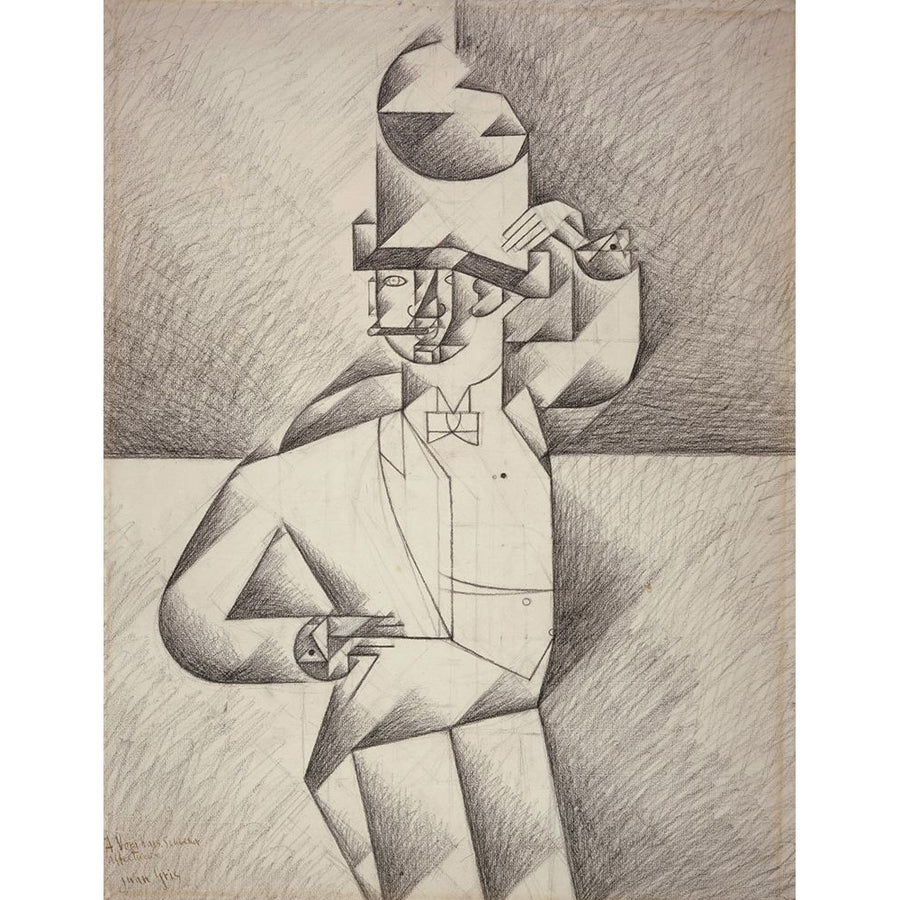 Study for Man in a Cafe 1911 Poster Print - Juan Gris-VARPDX74282 Image 1