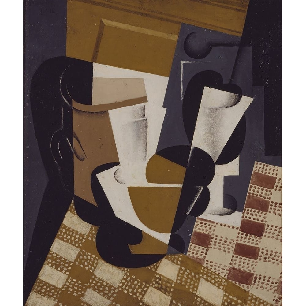 Wine Jug and Glass 1916 Poster Print - Juan Gris-VARPDX74301 Image 1