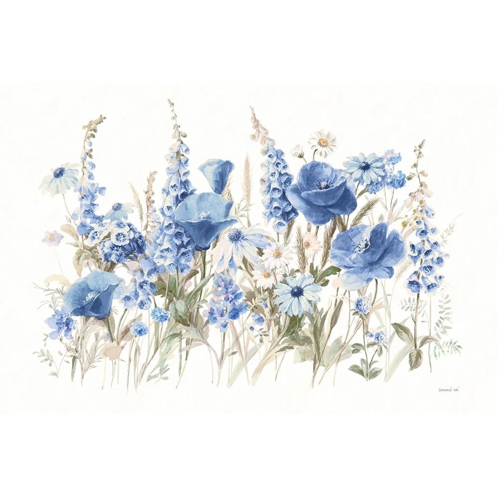 Wildflowers in Bloom I Blue Poster Print - Danhui Nai-VARPDX74499 Image 1