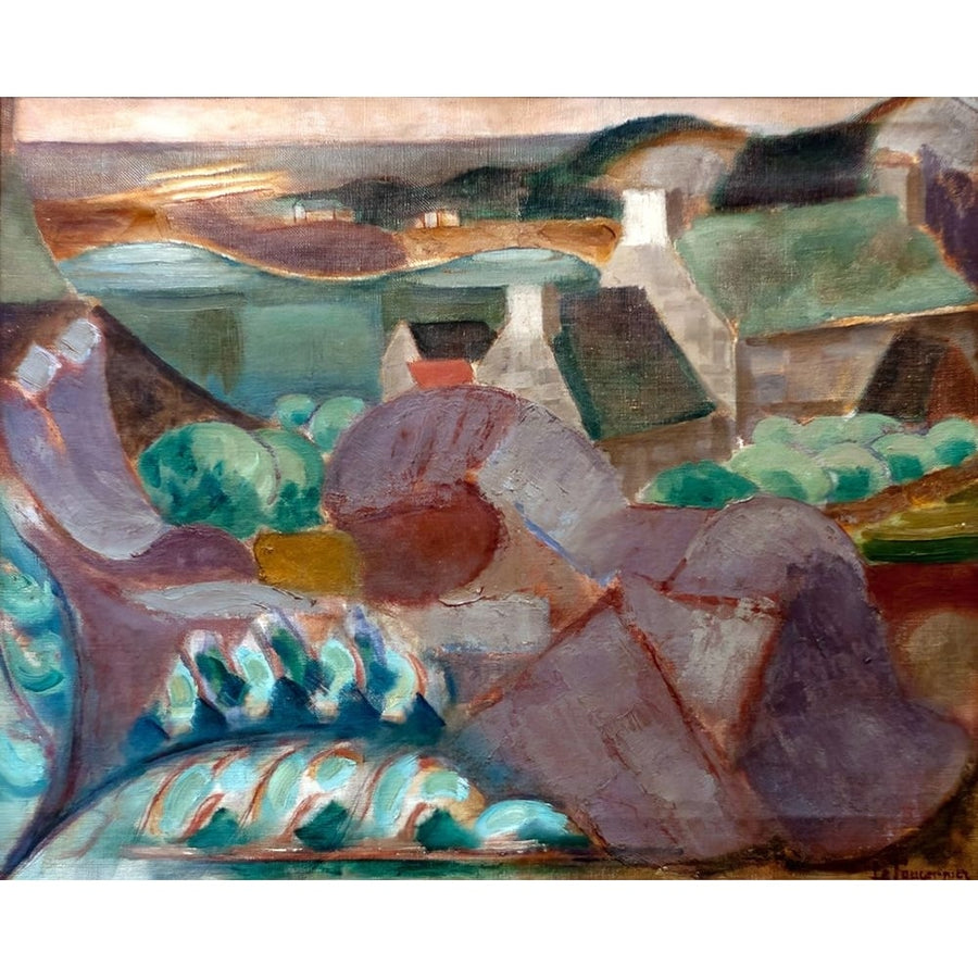 Houses in the Rocks at Ploumanach 1913 Poster Print - Fauconnier Henri Le-VARPDX74563 Image 1