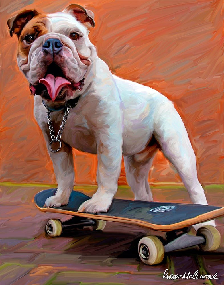 Bull Dog Nose Grind Poster Print - Robert McClintock-VARPDX75178D Image 1