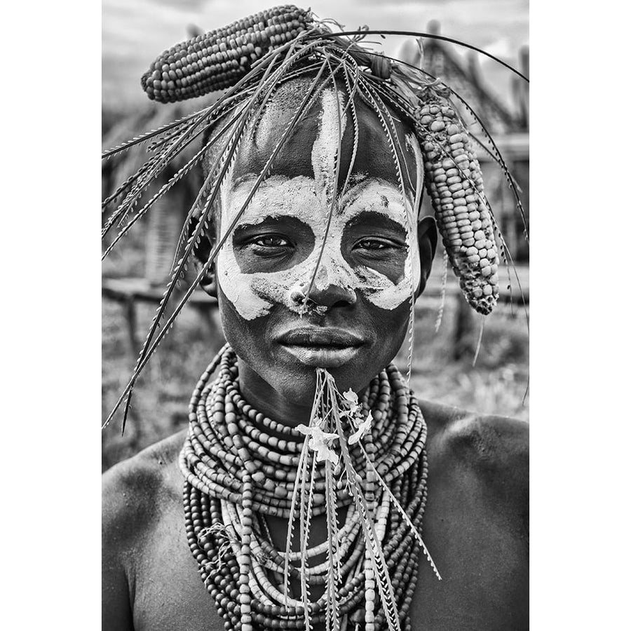 A Woman Of The Karo Tribe-Omo Valley-Ethiopia. Poster Print - Joxe Inazio Kuesta-VARPDX754260 Image 1