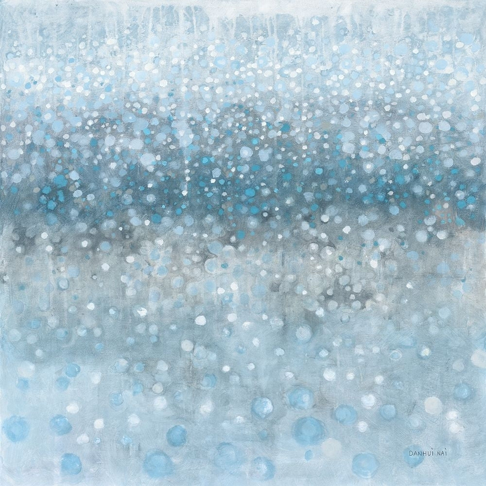 Abstract Rain Slate Blue Poster Print - Danhui Nai-VARPDX75527 Image 1