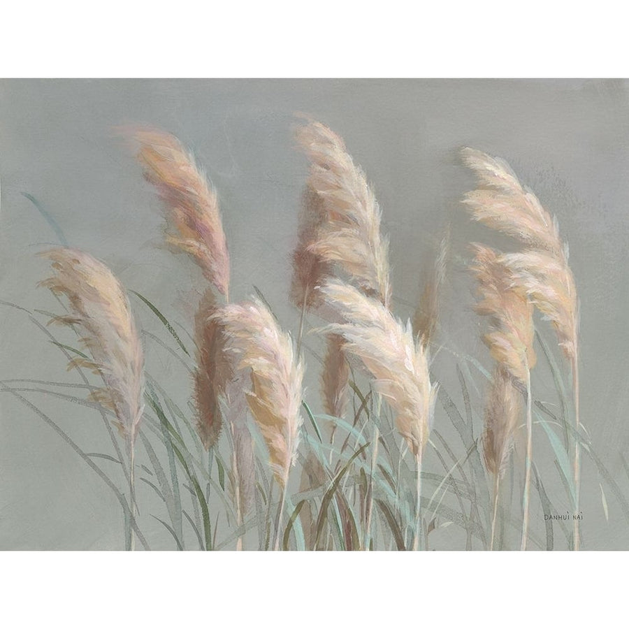 Pampas Grasses on Gray Poster Print - Danhui Nai-VARPDX75634 Image 1