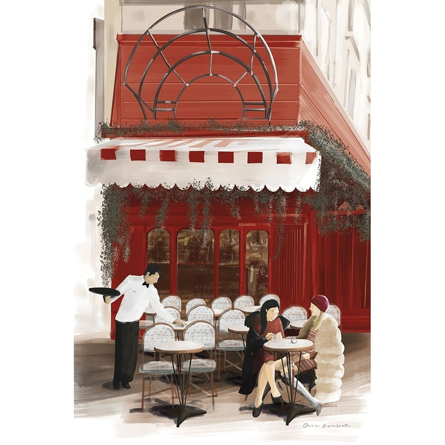 Paris Bistro Red Poster Print - Omar Escalante-VARPDX75822 Image 1