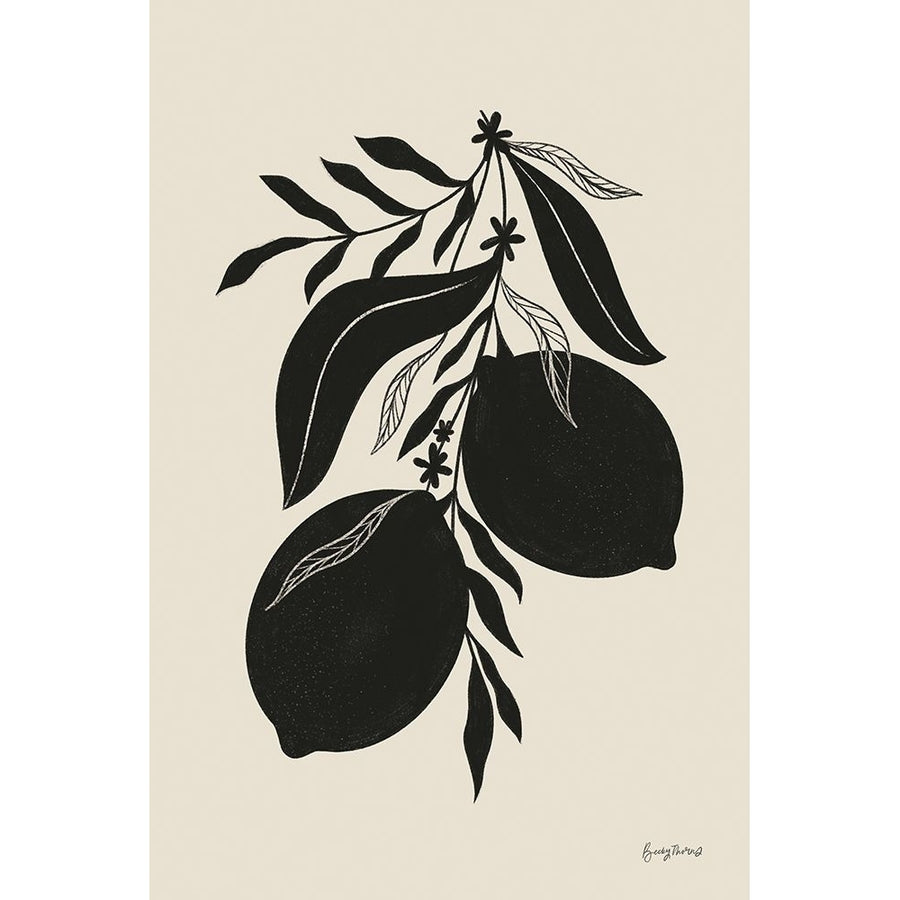 Lemon Silhouette II Poster Print - Becky Thorns-VARPDX76144 Image 1