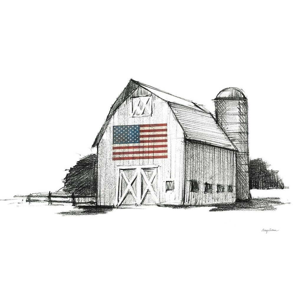 Patriotic Barn Poster Print - Avery Tillmon-VARPDX76407 Image 1