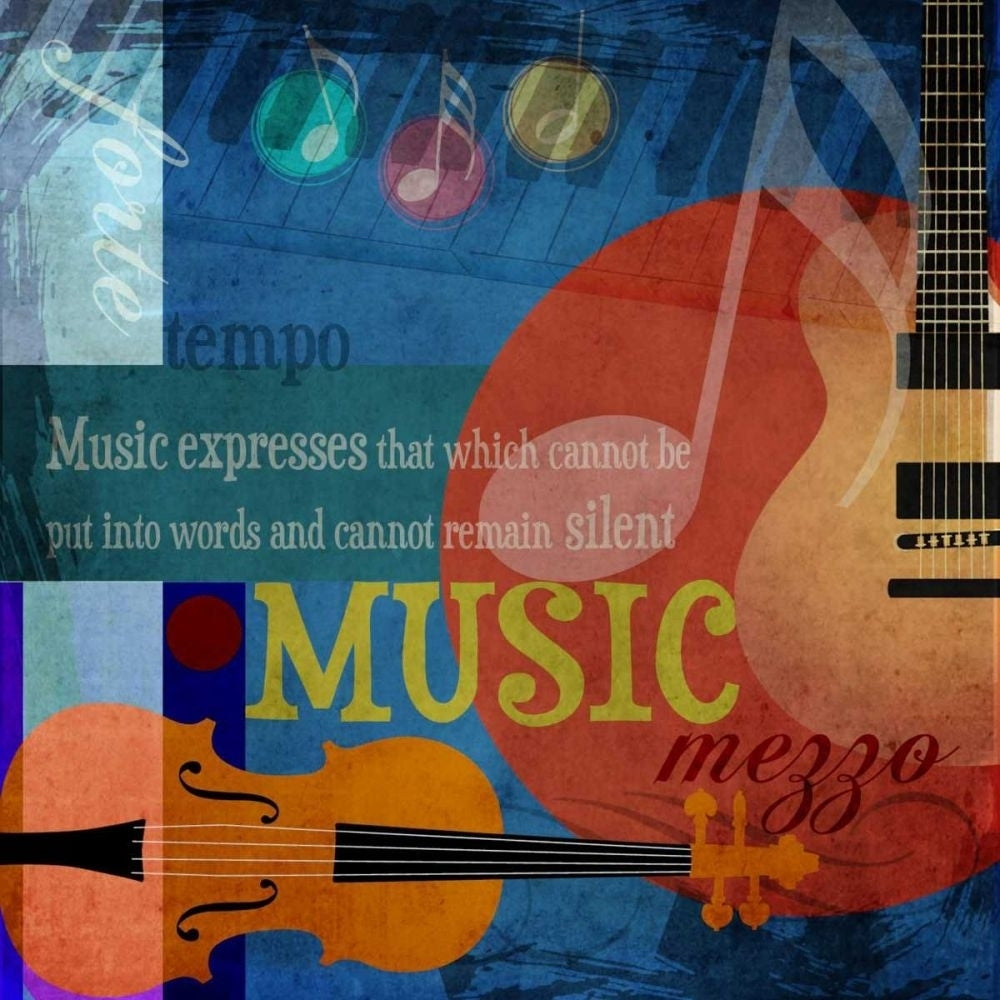 Music Notes X Poster Print - Anne Creative Beth-VARPDX77180D Image 1