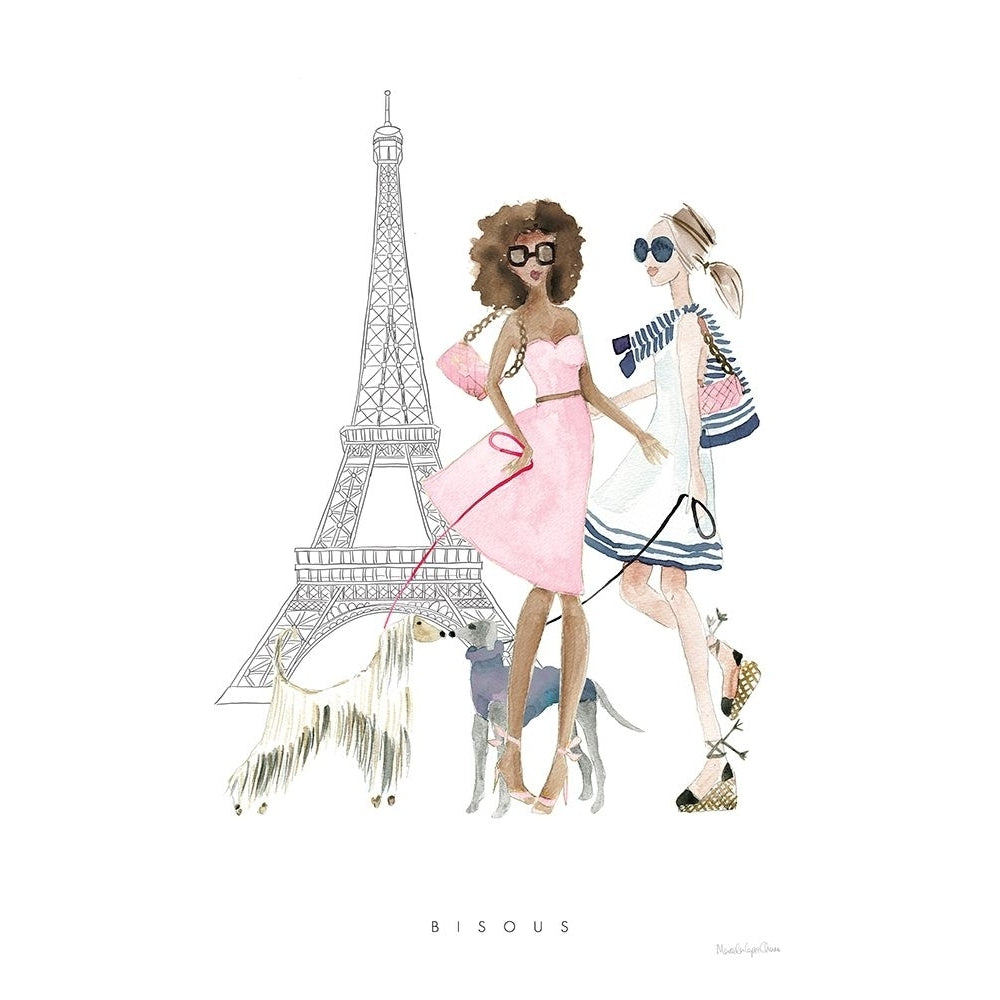 Paris Girlfriends I Pastel Poster Print - Mercedes Lopez Charro-VARPDX77186 Image 1