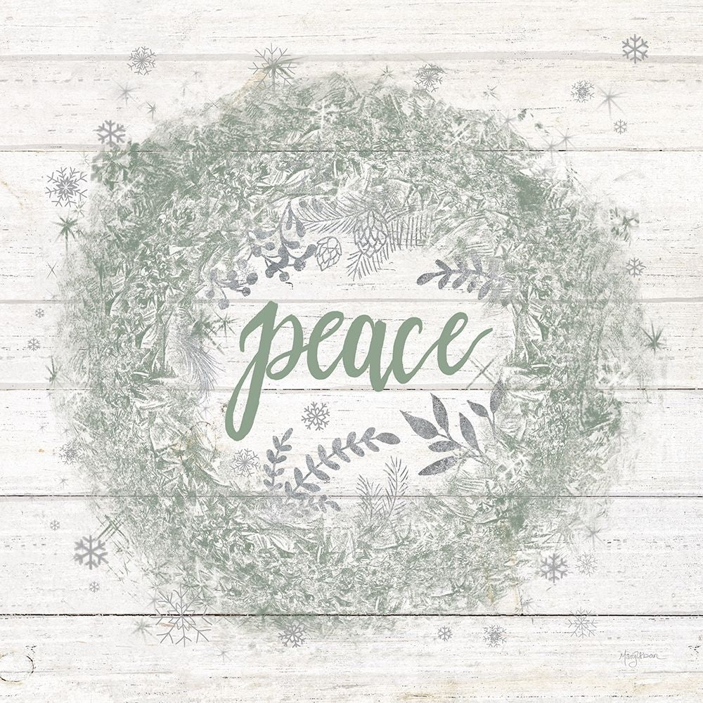 Frosty Peace Sage Silver Poster Print - Mary Urban-VARPDX77212 Image 1