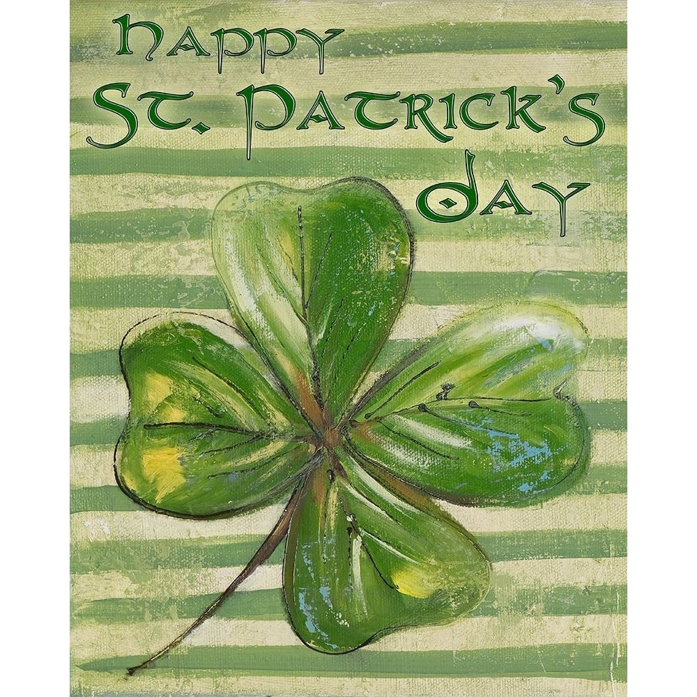 St Patricks Four Leaf Clover Poster Print by Patricia Pinto-VARPDX7734B Image 1