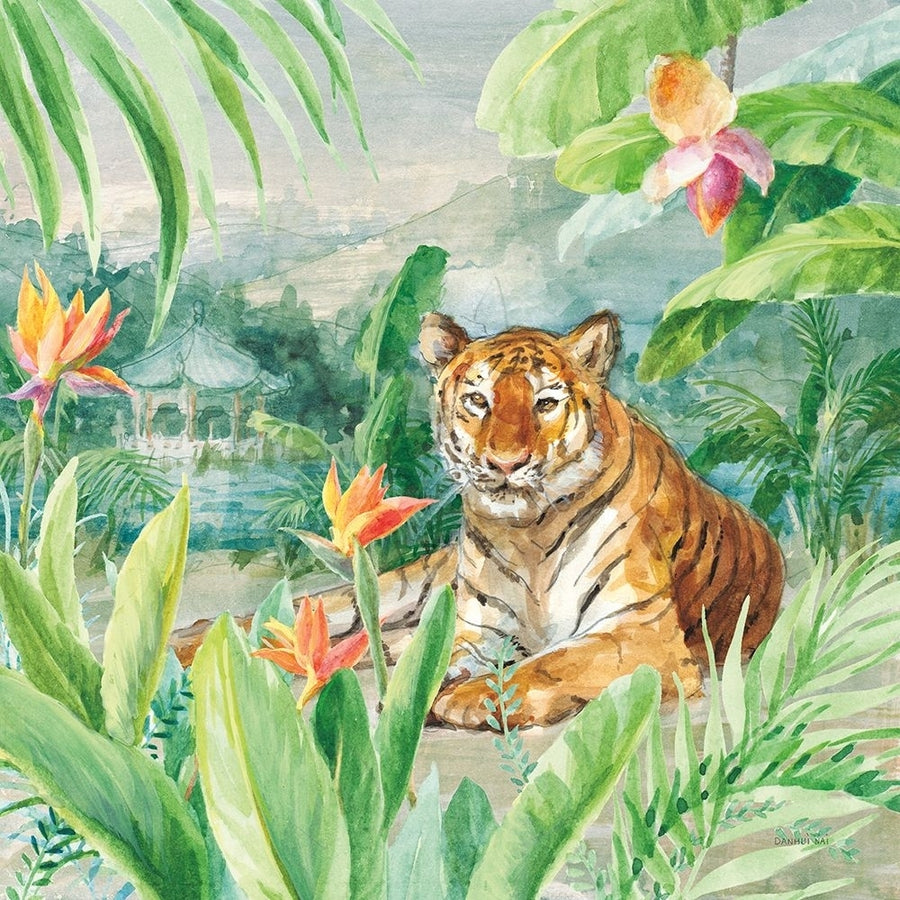 Lounging Tiger Poster Print - Danhui Nai-VARPDX77486 Image 1