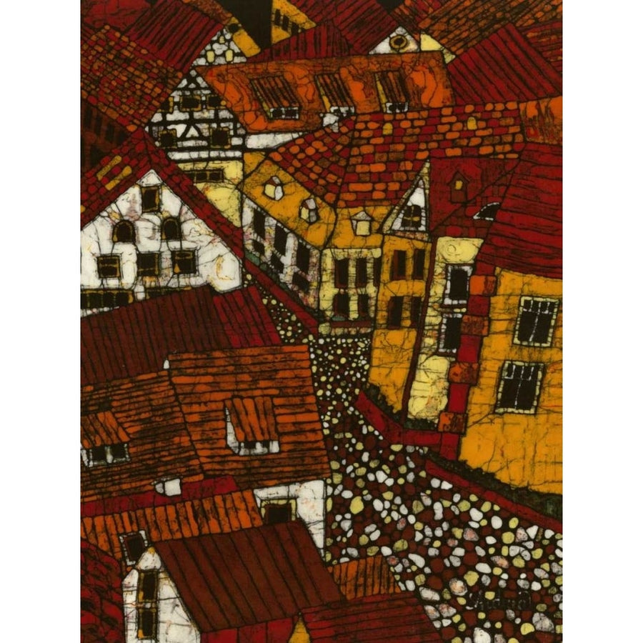 Red Roofs II Poster Print - Andrea Davis-VARPDX78180D Image 1